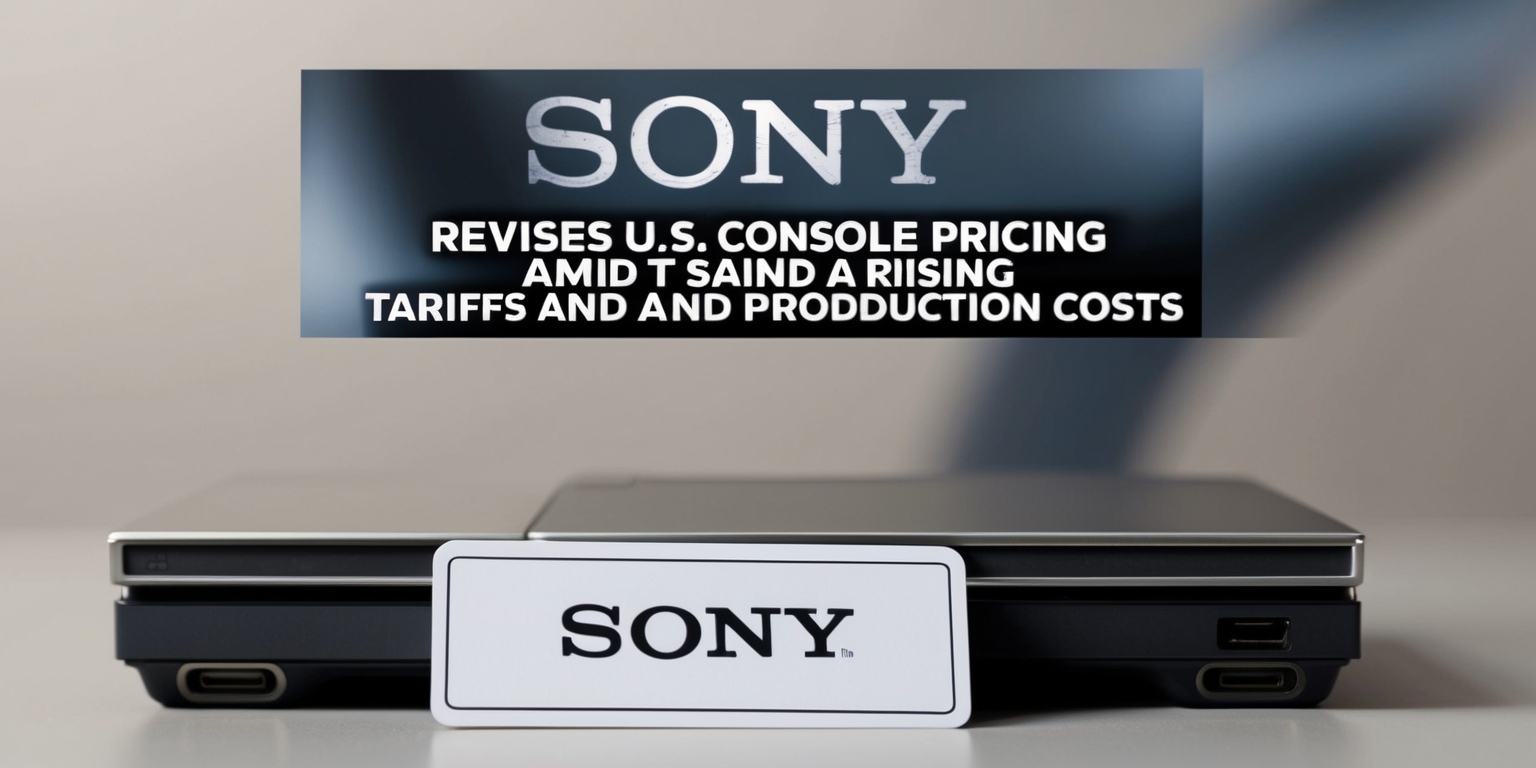 Sony Revises U.S. Console Pricing Amid Rising Tariffs and Production Costs